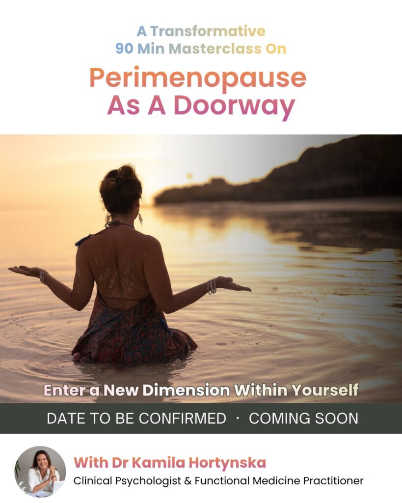 Cover: Perimenopause As A Doorway masterclass, date to be confirmed
