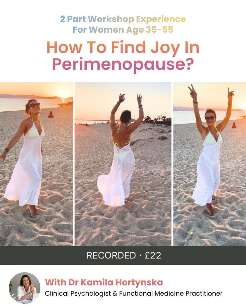 Cover: How to Find Joy in Perimenopause recorded workshop, £22
