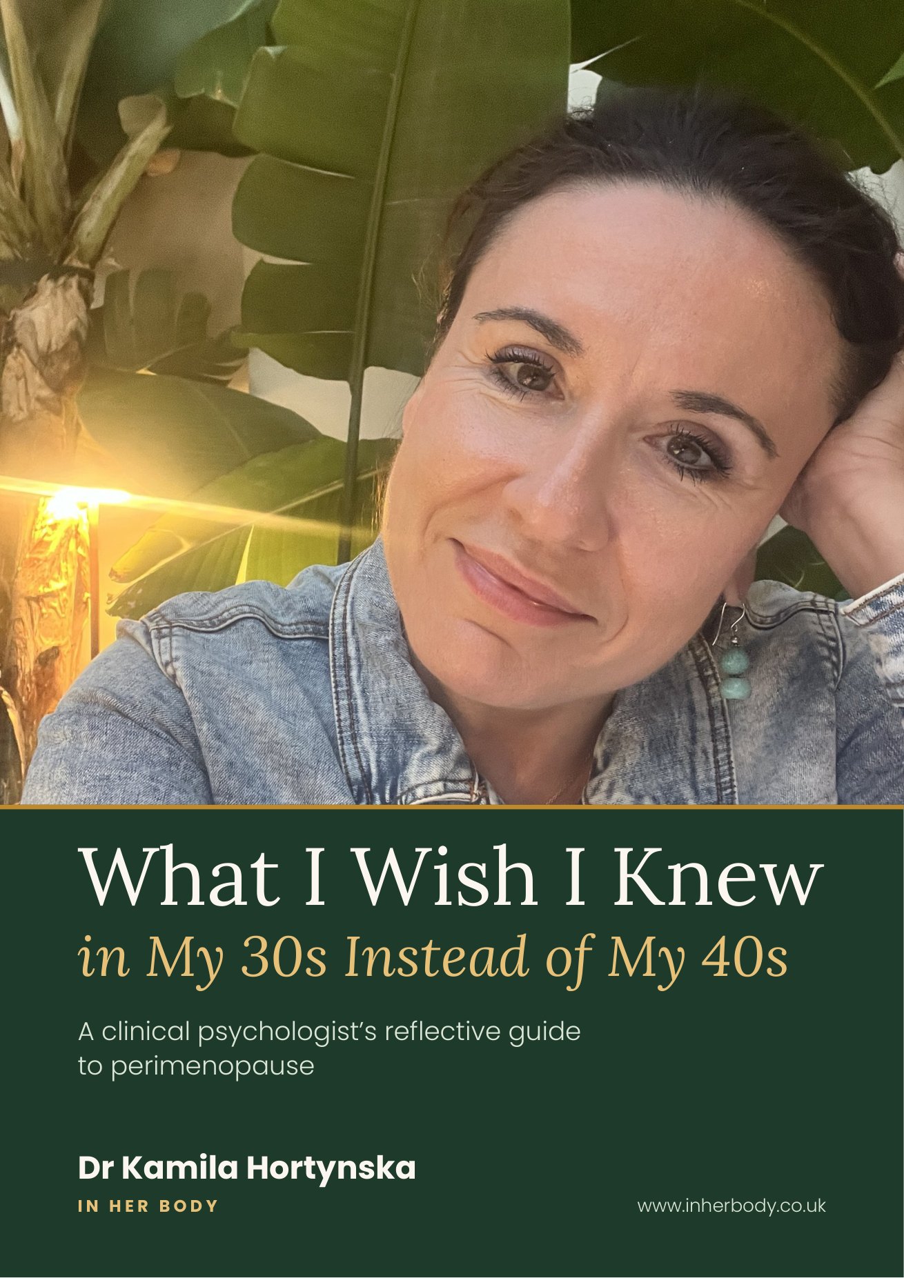 Cover: What I Wish I Knew in My 30s Instead of My 40s, a guide by Dr Kamila Hortynska