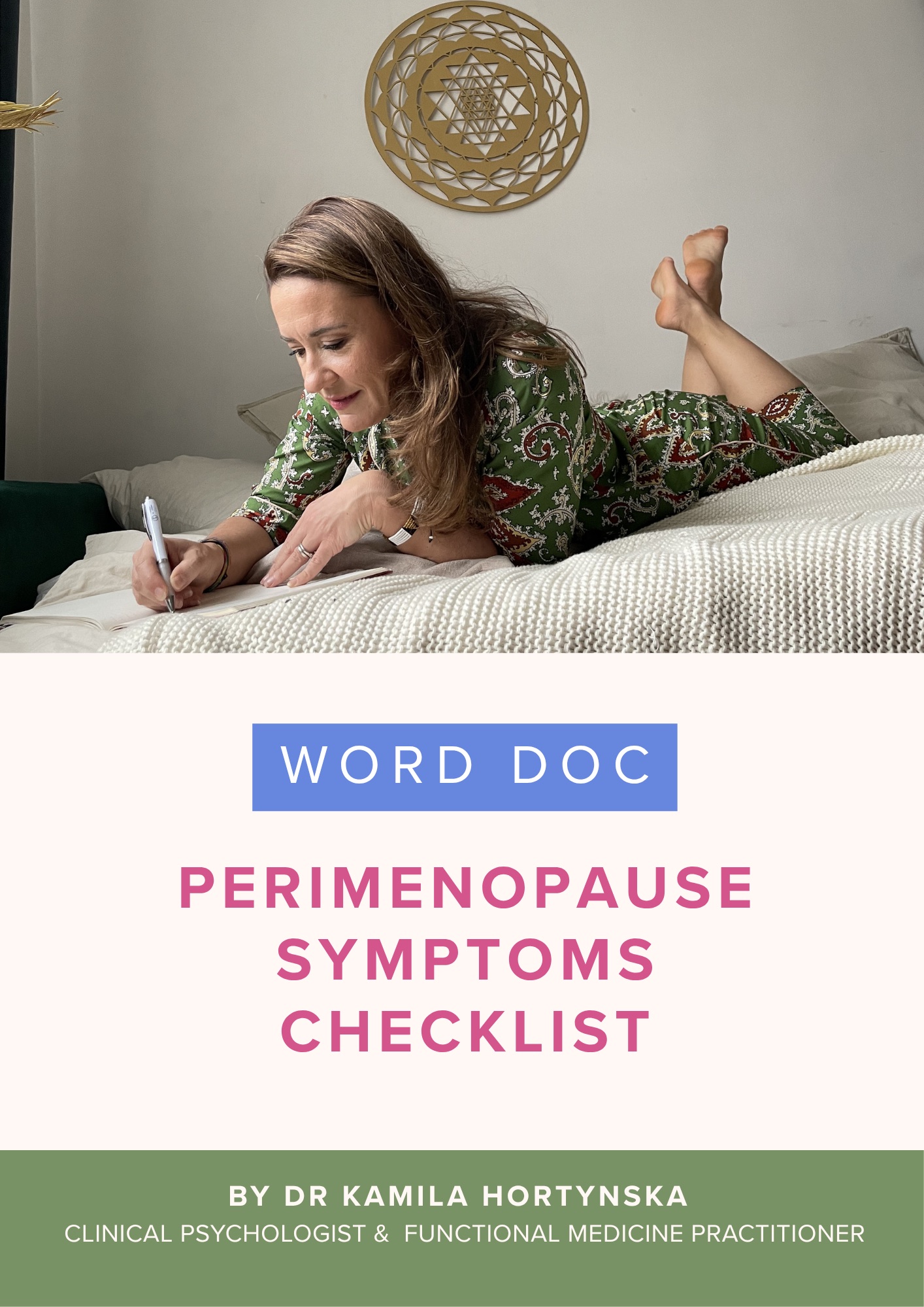 Cover: Perimenopause Symptoms Checklist
